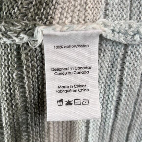 NWT It's Simpli Zen Tassel Tie Pullover Boho Cotton Hoodie Striped Medium - Picture 8 of 8